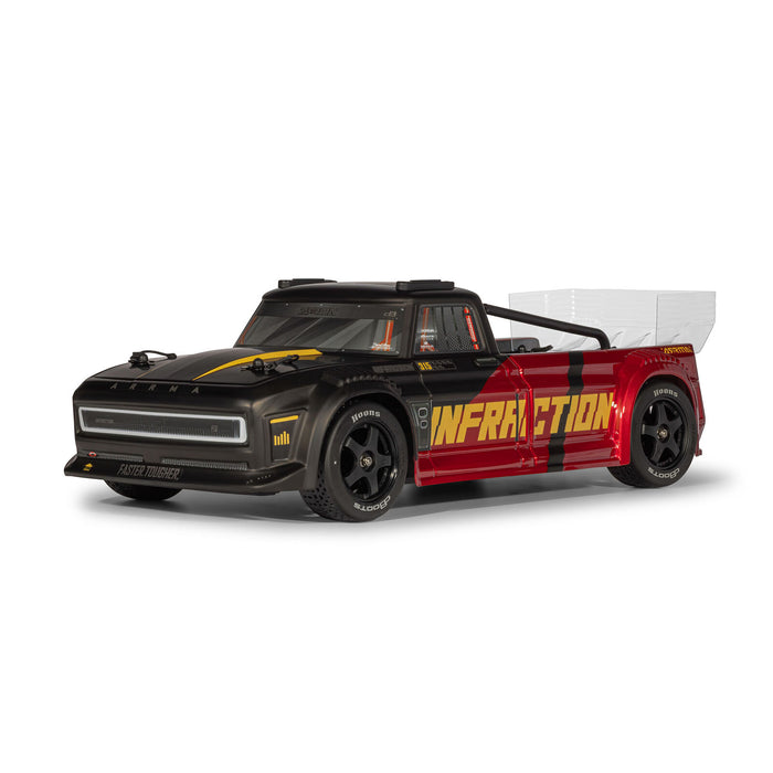 ARA4315V4T2 Arrma 1/8 INFRACTION 223S DSC 4X4 RTR Brushless - Black/Red