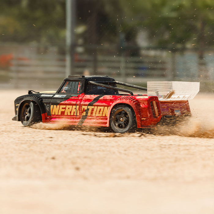 ARA4315V4T2 Arrma 1/8 INFRACTION 223S DSC 4X4 RTR Brushless - Black/Red