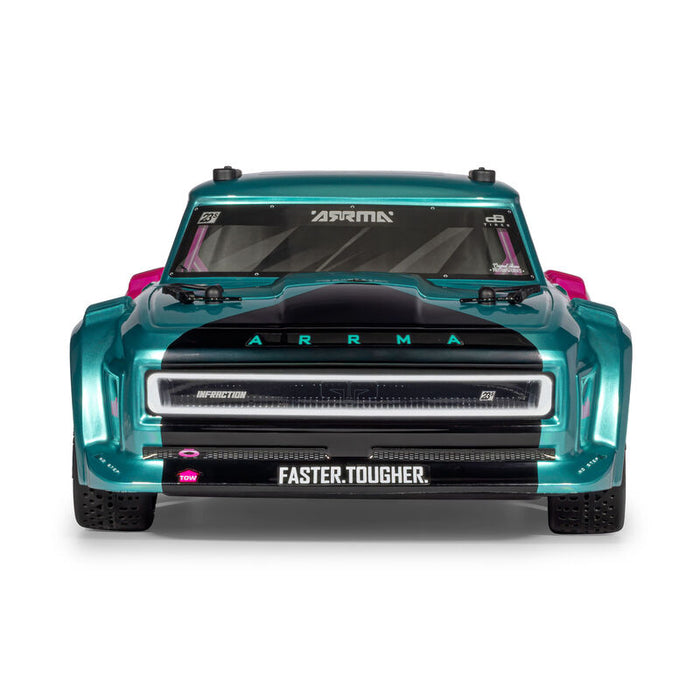 ARA4315V4T3 Arrma 1/8 INFRACTION 223S DSC 4X4 RTR Brushless - Teal/Pink