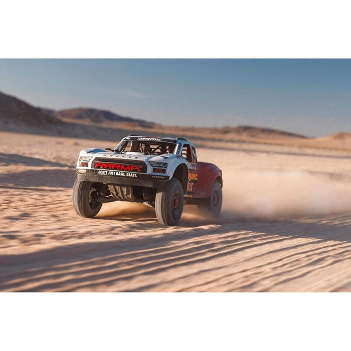 ARA4404T1 1/8 MOJAVE 4X4 4S BLX Desert Truck RTR, White *** YOU will need to order this #SPMX-1035 to run this truck ****
