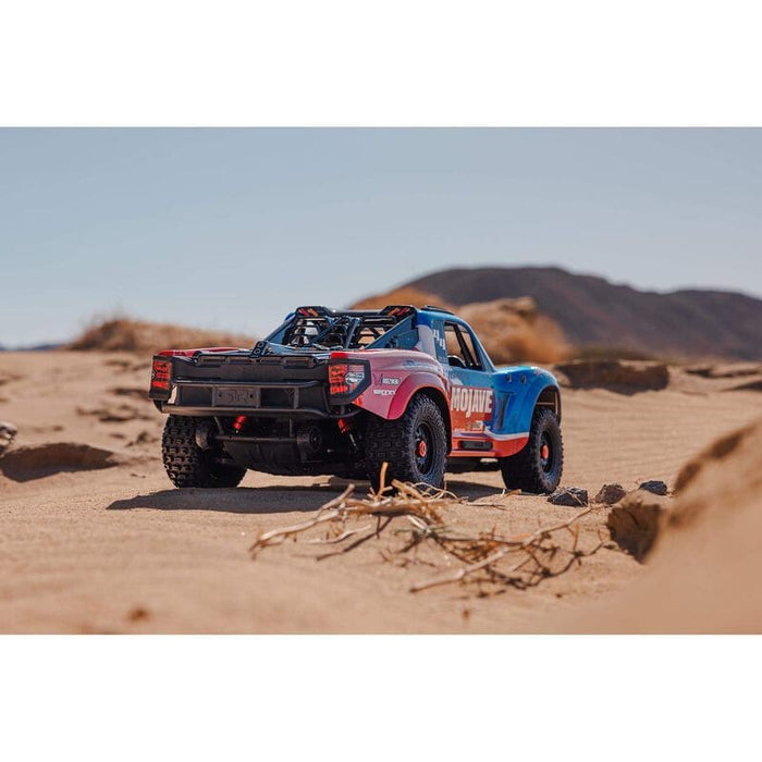 ARA4404T2 1/8 MOJAVE 4X4 4S BLX Desert Truck RTR, Blue *** YOU will need to order this #SPMX-1035 to run this truck ****
