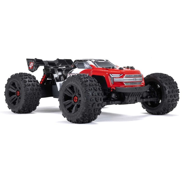 ARA4408V2T3 1/10 KRATON 4X4 4S V2 BLX Speed Monster Truck RTR, Red *** YOU will need to order this #SPMX-1035 to run this truck ****