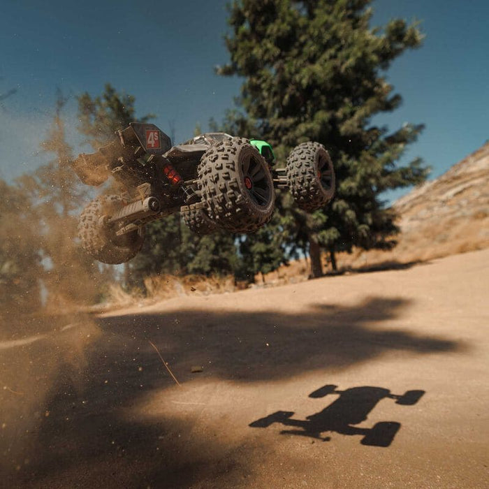 ARA4408V2T4 1/10 KRATON 4X4 4S V2 BLX Speed Monster Truck RTR, Green *** YOU will need to order this #SPMX-1035 to run this truck