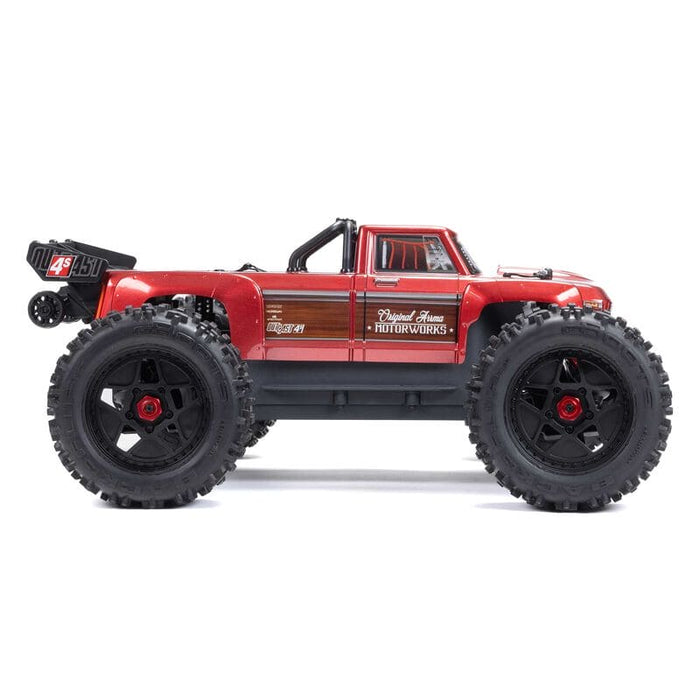 ARA4410V2T4 1/10 OUTCAST 4X4 4S V2 BLX Stunt Truck RTR, Red *** YOU will need to order this #SPMX-1035 to run this truck ****