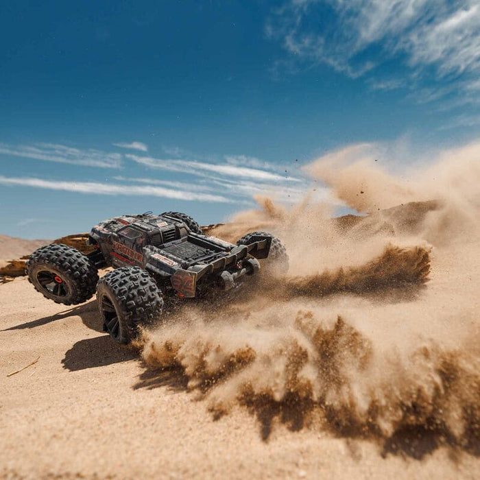 ARA5808V2T1 1/5 KRATON 4X4 8S BLX EXB Brushless Monster Truck RTR, Black ****YOU will need these two parts. Sold separately. SPMX50004S100H5 (X2). &. SPMXC2060 to run this truck