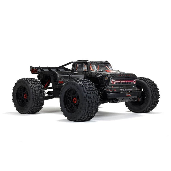 ARA5810V2T1 1/5 OUTCAST 4X4 8S BLX EXB Brushless Stunt Truck RTR, Black ****YOU will need these two parts. Sold separately. SPMX50004S100H5 (X2). &. SPMXC2060 to run this truck