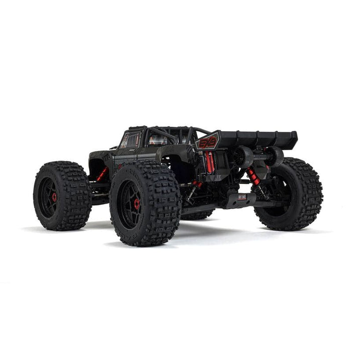 ARA5810V2T1 1/5 OUTCAST 4X4 8S BLX EXB Brushless Stunt Truck RTR, Black ****YOU will need these two parts. Sold separately. SPMX50004S100H5 (X2). &. SPMXC2060 to run this truck