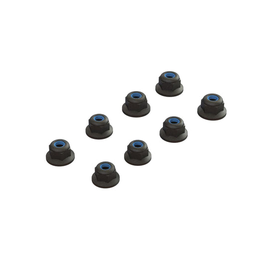 ARA708009 Flanged Lock Nut M3 Black (4)