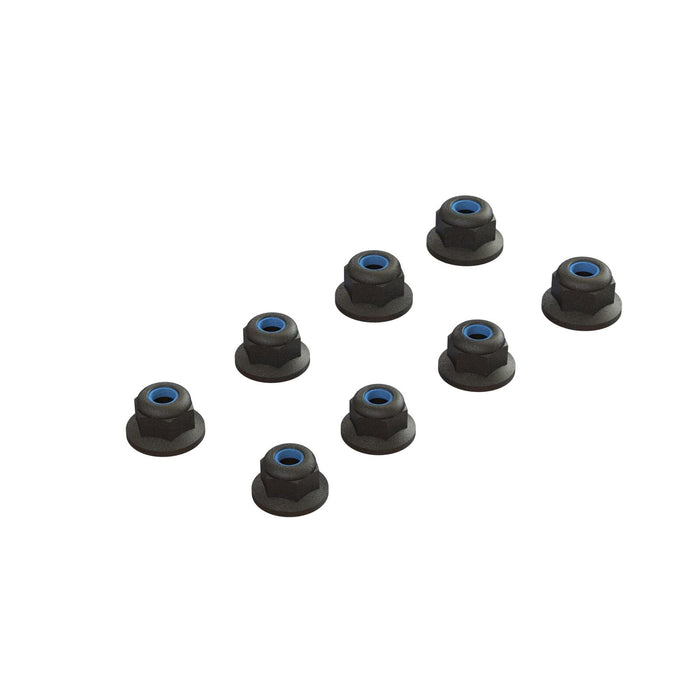 ARA708009 Flanged Lock Nut M3 Black (4)