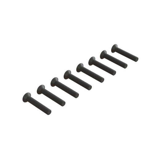 ARA722318 Flat Head Hex Machine Screw M3x18mm (10)