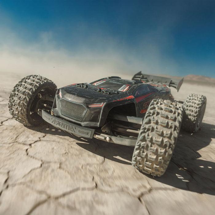 ARA7707V6T1 Arrma 1/7 TALION 4X4 6S EXB BLX Brushless V6 RTR - Black