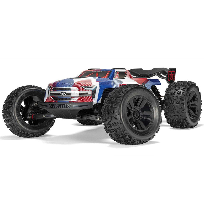 ARA8608V6T4 Arrma 1/8 1/8 KRATON 6S 4X4 RTR Brushless Speed Truck, Blue/Red
