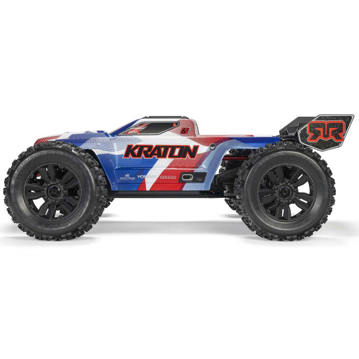 ARA8608V6T4 Arrma 1/8 1/8 KRATON 6S 4X4 RTR Brushless Speed Truck, Blue/Red