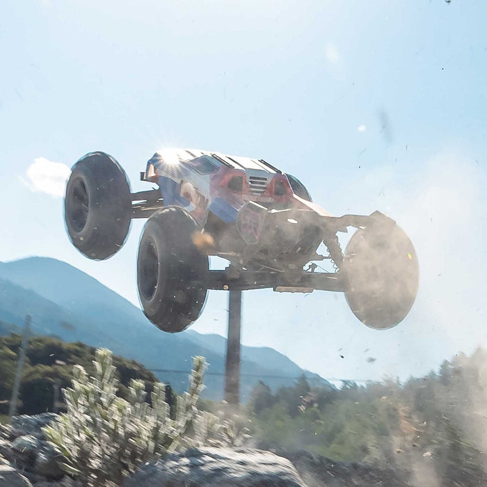 ARA8608V6T4 Arrma 1/8 1/8 KRATON 6S 4X4 RTR Brushless Speed Truck, Blue/Red