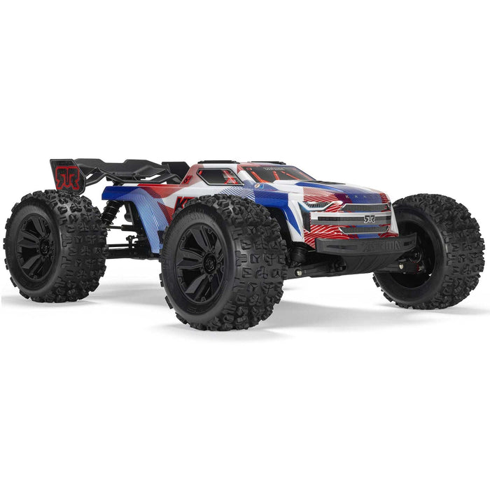 ARA8608V6T4 Arrma 1/8 1/8 KRATON 6S 4X4 RTR Brushless Speed Truck, Blue/Red