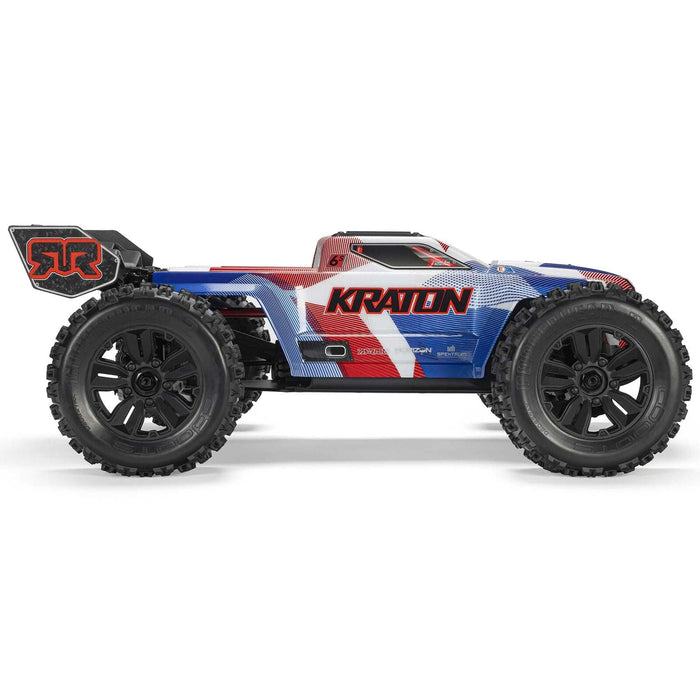 ARA8608V6T4 Arrma 1/8 1/8 KRATON 6S 4X4 RTR Brushless Speed Truck, Blue/Red