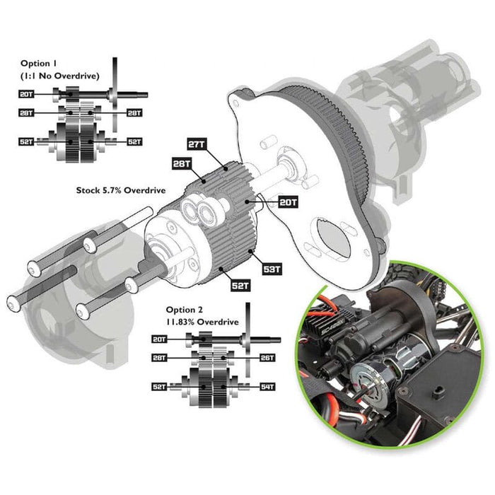 ASC40121 1/10 Enduro Trail Truck, Knightrunner RTR, Red
