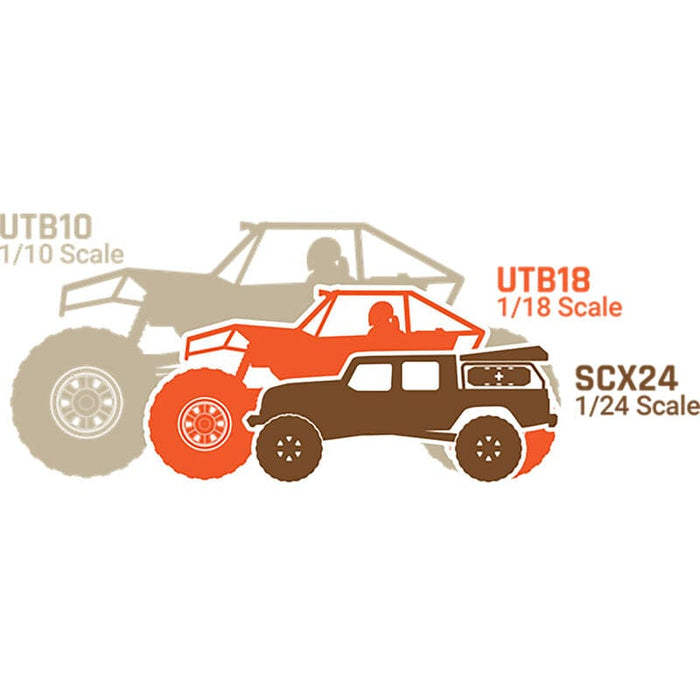 AXI-1543T1 1/10 UTB10 Capra 1.9 4WS 4X4 Unlimited Trail Buggy Brushed RTR, Orange ** Needed to Complete # SPMXC2090C  & SPMX133S30
