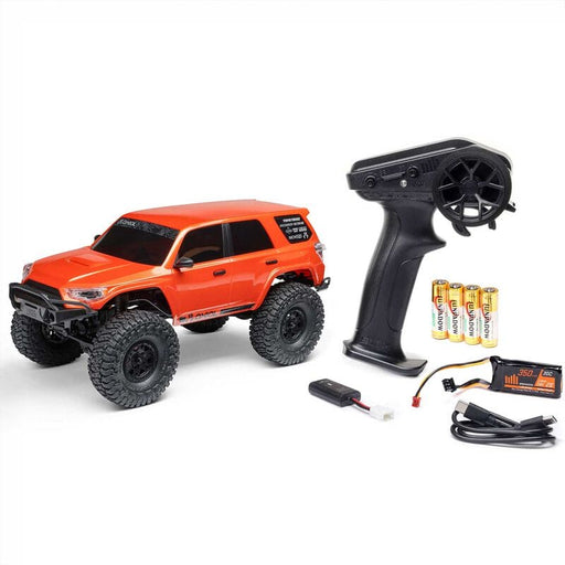 AXI-2035T1 1/24 SCX24 Toyota 4Runner 4X4 RTR Brushed Rock Crawler (Battery & Charger Included), Orange