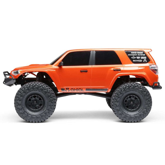 AXI-2035T1 1/24 SCX24 Toyota 4Runner 4X4 RTR Brushed Rock Crawler (Battery & Charger Included), Orange