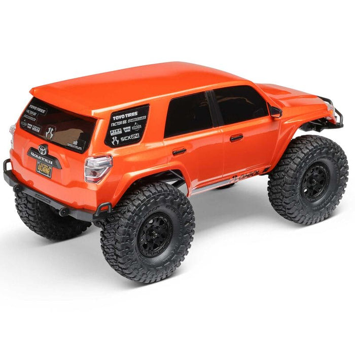 AXI-2035T1 1/24 SCX24 Toyota 4Runner 4X4 RTR Brushed Rock Crawler (Battery & Charger Included), Orange