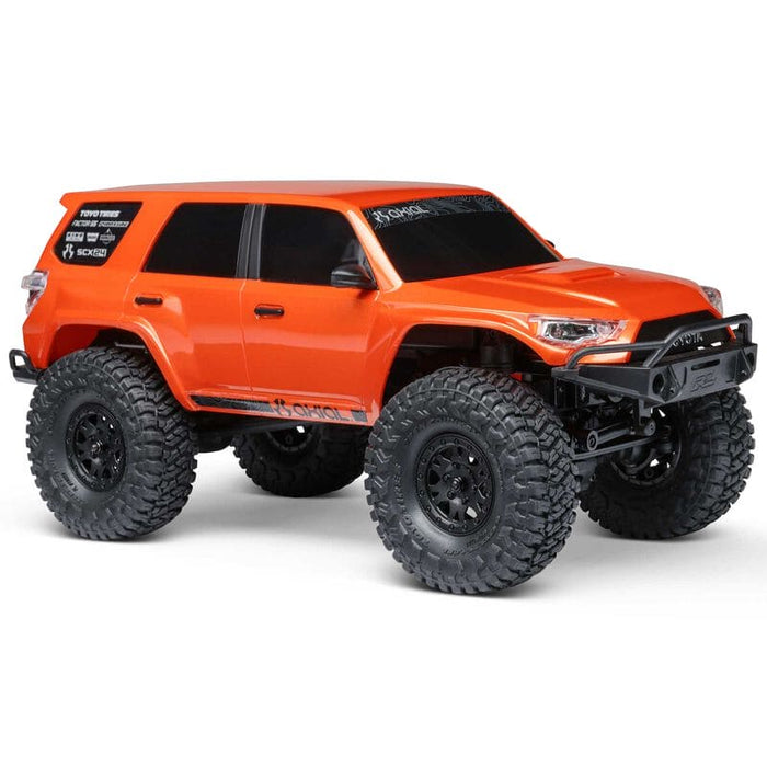 AXI-2035T1 1/24 SCX24 Toyota 4Runner 4X4 RTR Brushed Rock Crawler (Battery & Charger Included), Orange