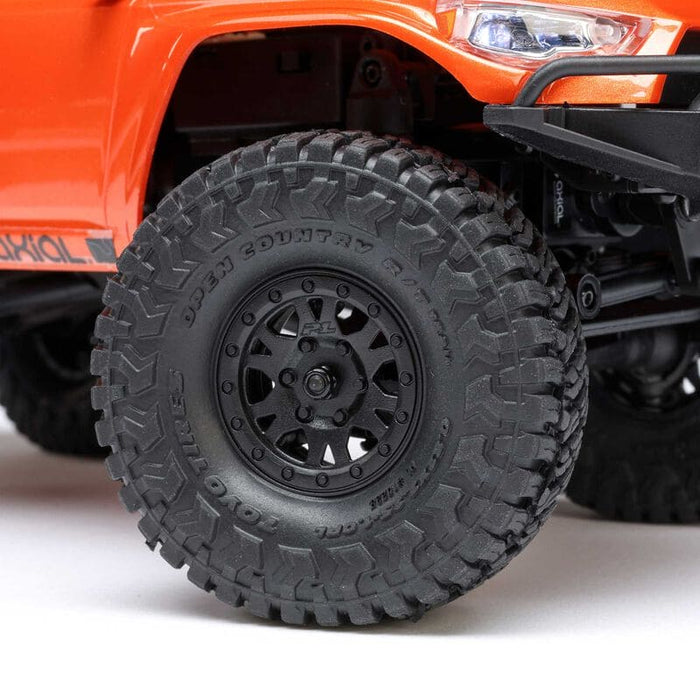 AXI-2035T1 1/24 SCX24 Toyota 4Runner 4X4 RTR Brushed Rock Crawler (Battery & Charger Included), Orange