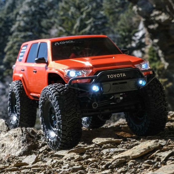 AXI-2035T1 1/24 SCX24 Toyota 4Runner 4X4 RTR Brushed Rock Crawler (Battery & Charger Included), Orange