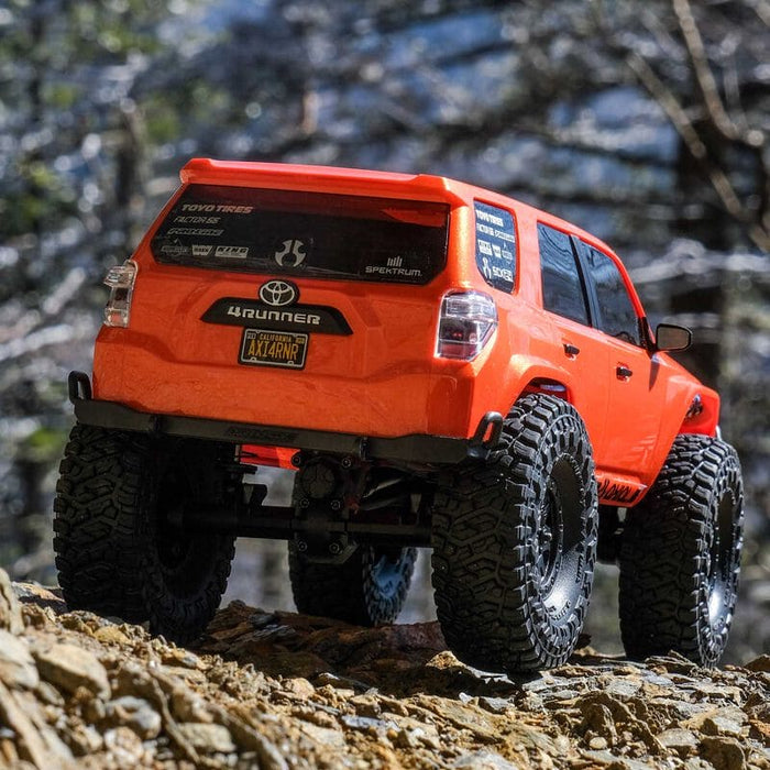 AXI-2035T1 1/24 SCX24 Toyota 4Runner 4X4 RTR Brushed Rock Crawler (Battery & Charger Included), Orange