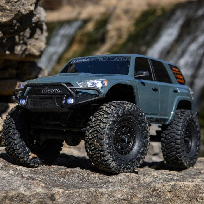 AXI-2035T2 1/24 SCX24 Toyota 4Runner 4X4 RTR Brushed Rock Crawler (Battery & Charger Included), Gray