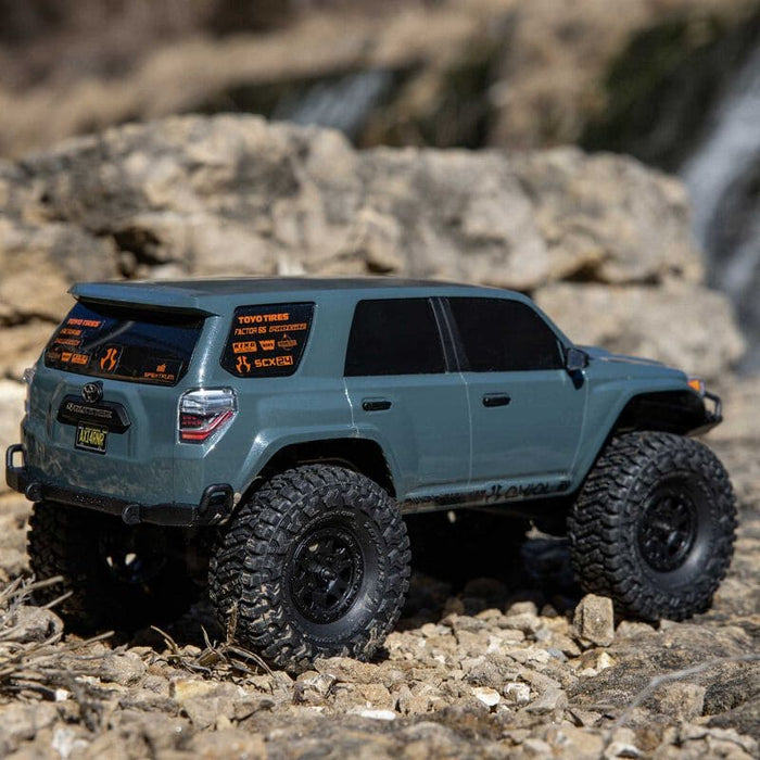 AXI-2035T2 1/24 SCX24 Toyota 4Runner 4X4 RTR Brushed Rock Crawler (Battery & Charger Included), Gray