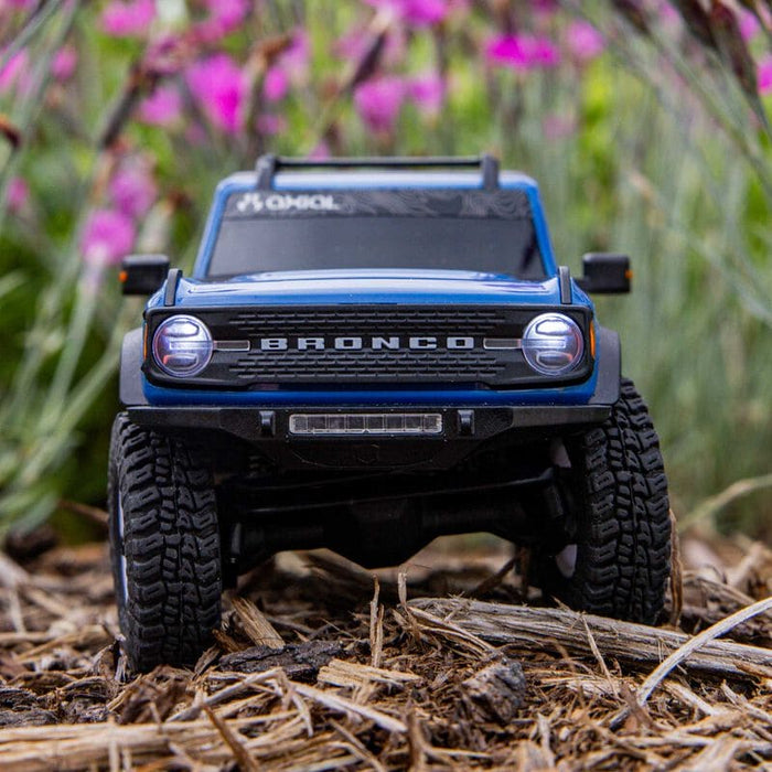 AXI-2048T1 1/30 SCX30 Ford Bronco 4X4 RTR Brushed Rock Crawler (Battery & Charger Included), Blue