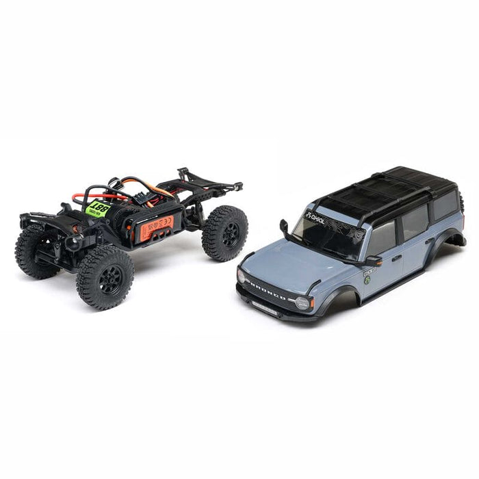 AXI-2048T2 Axial 1/30 SCX30 Ford Bronco 4X4 RTR Brushed Rock Crawler (Battery & Charger Included), Grey