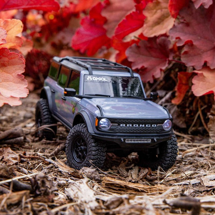 AXI-2048T2 Axial 1/30 SCX30 Ford Bronco 4X4 RTR Brushed Rock Crawler (Battery & Charger Included), Grey