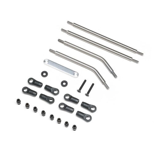 AXI-2204 Front Upper/Lower Links Set, Titanium: AXP8