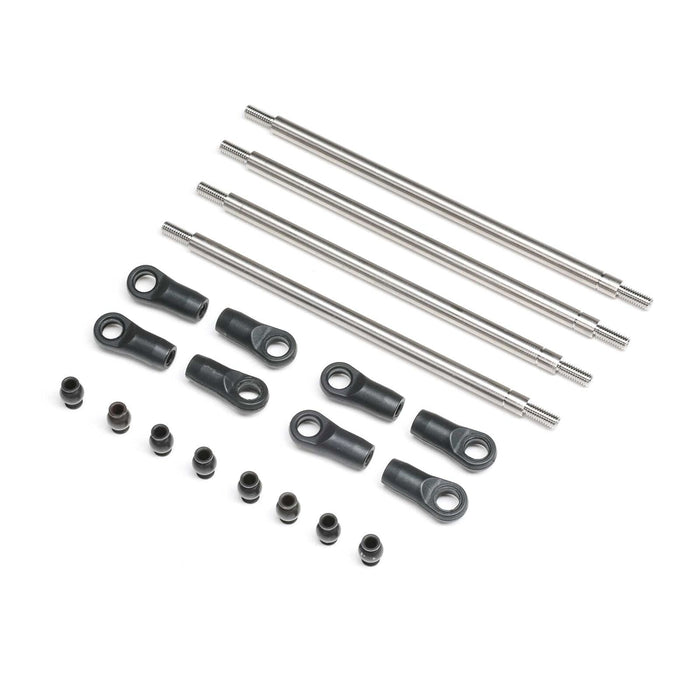 AXI-2205 Rear Upper/Lower Links Set, Titanium: AXP8