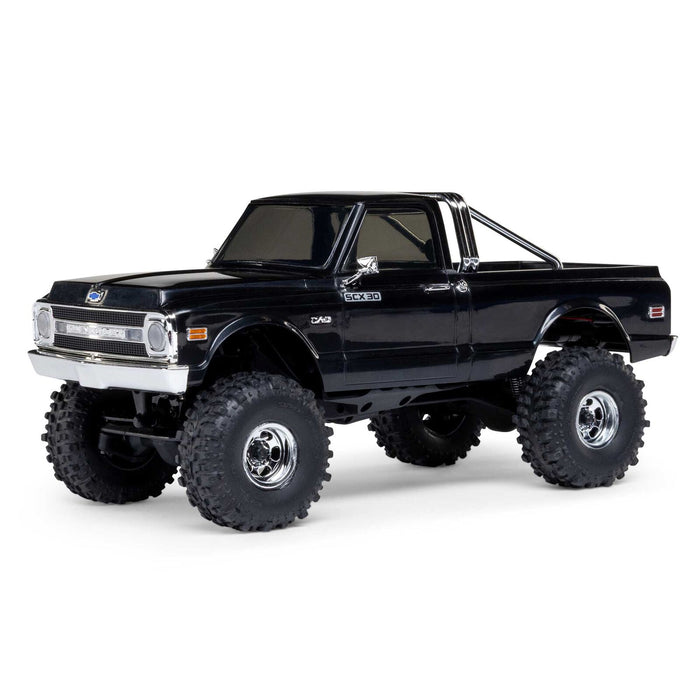 AXI-2260T2 Axial 1/30 SCX30 Chevrolet K10 Brushed 4x4 RTR (B&C Incl) black **FOR EXTRA BATTERY ORDER #SPMX-1122