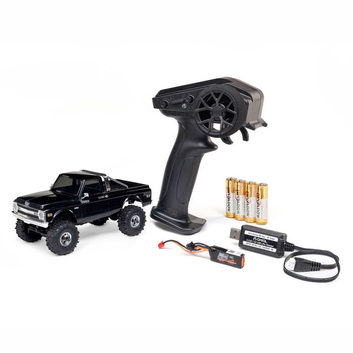 AXI-2260T2 Axial 1/30 SCX30 Chevrolet K10 Brushed 4x4 RTR (B&C Incl) black **FOR EXTRA BATTERY ORDER #SPMX-1122