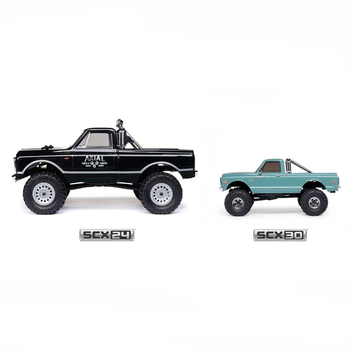 AXI-2260T2 Axial 1/30 SCX30 Chevrolet K10 Brushed 4x4 RTR (B&C Incl) black **FOR EXTRA BATTERY ORDER #SPMX-1122