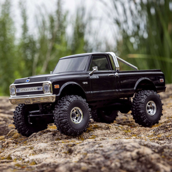 AXI-2260T2 Axial 1/30 SCX30 Chevrolet K10 Brushed 4x4 RTR (B&C Incl) black **FOR EXTRA BATTERY ORDER #SPMX-1122