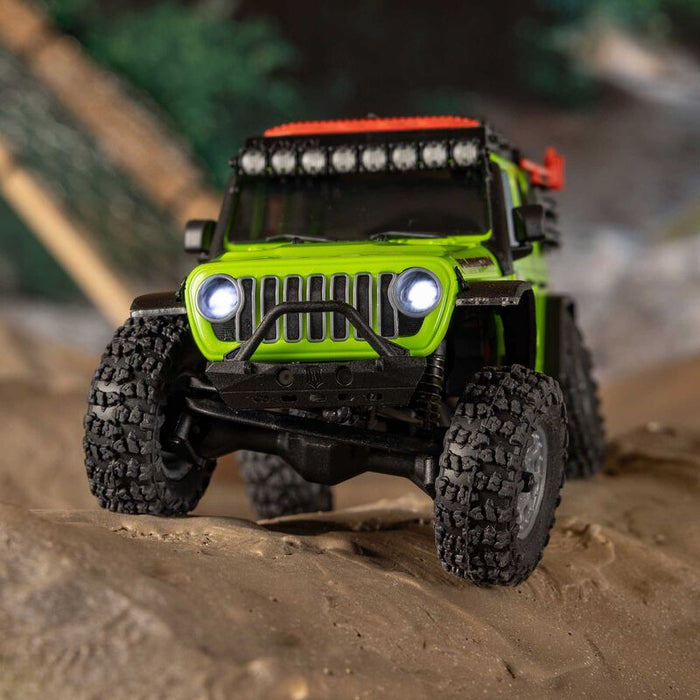 AXI-2261T1 Axial 1/30 SCX30 Jeep Wrangler JLU 4X4 RTR Brushed Rock (Battery & Charger Included) - Green