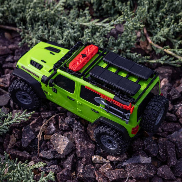 AXI-2261T1 Axial 1/30 SCX30 Jeep Wrangler JLU 4X4 RTR Brushed Rock (Battery & Charger Included) - Green
