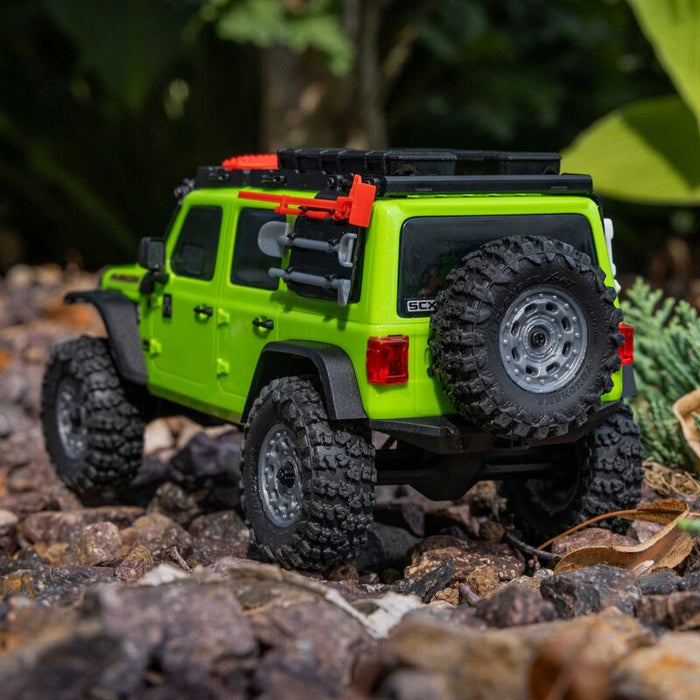 AXI-2261T1 Axial 1/30 SCX30 Jeep Wrangler JLU 4X4 RTR Brushed Rock (Battery & Charger Included) - Green