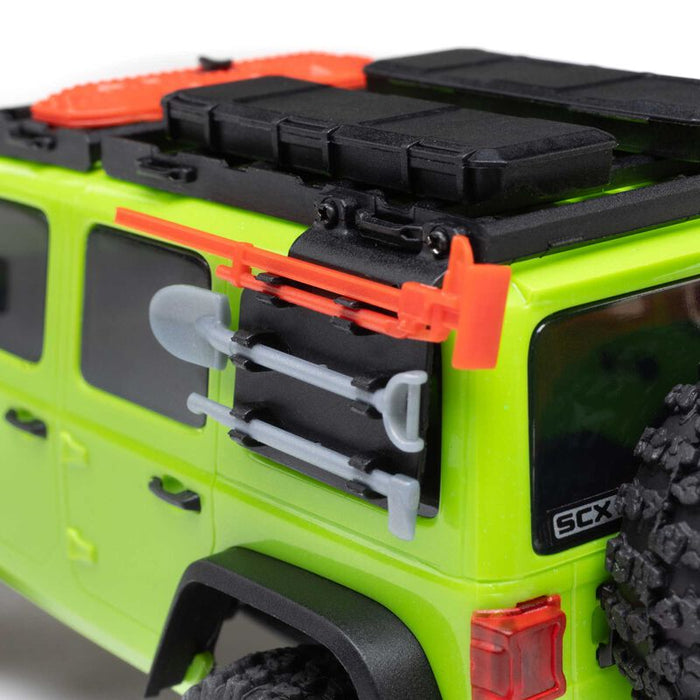 AXI-2261T1 Axial 1/30 SCX30 Jeep Wrangler JLU 4X4 RTR Brushed Rock (Battery & Charger Included) - Green