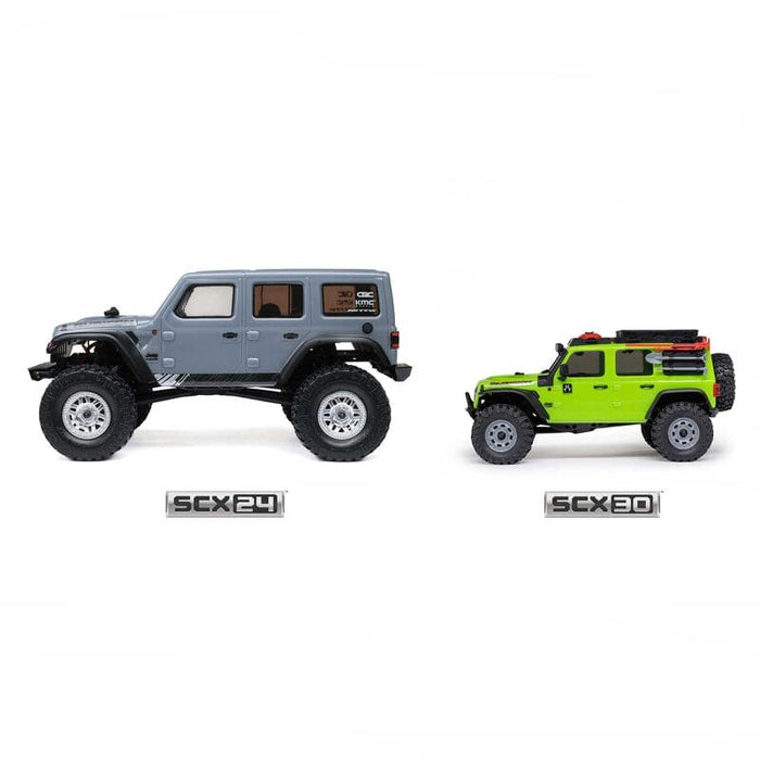 AXI-2261T1 Axial 1/30 SCX30 Jeep Wrangler JLU 4X4 RTR Brushed Rock (Battery & Charger Included) - Green