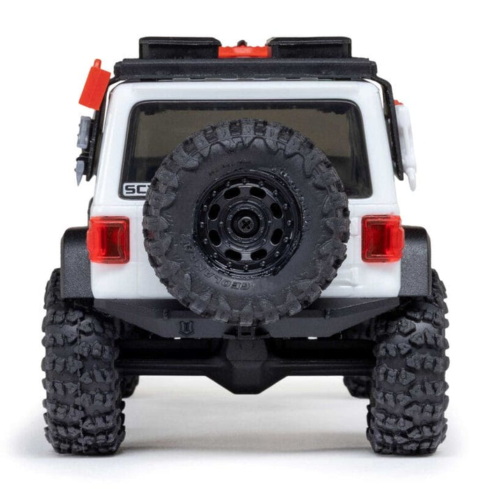AXI-2261T2 Axial 1/30 SCX30 Jeep Wrangler JLU 4X4 RTR Brushed Rock (Battery & Charger Included) - White