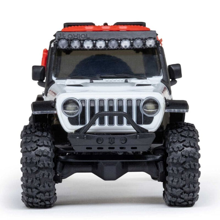 AXI-2261T2 Axial 1/30 SCX30 Jeep Wrangler JLU 4X4 RTR Brushed Rock (Battery & Charger Included) - White