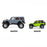 AXI-2261T2 Axial 1/30 SCX30 Jeep Wrangler JLU 4X4 RTR Brushed Rock (Battery & Charger Included) - White