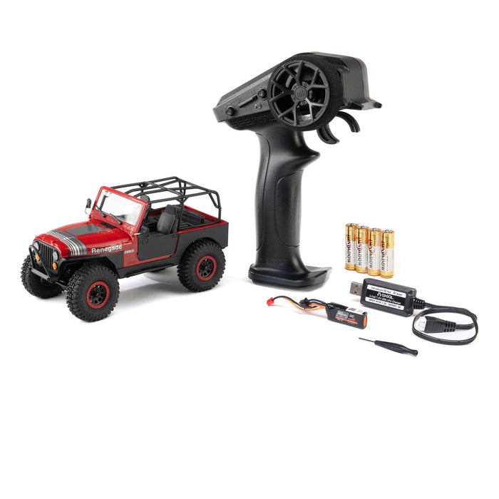 AXI-3273T1 Axial 1/30 SCX30 Jeep CJ-7 Renegade 4X4 RTR - Genright Red