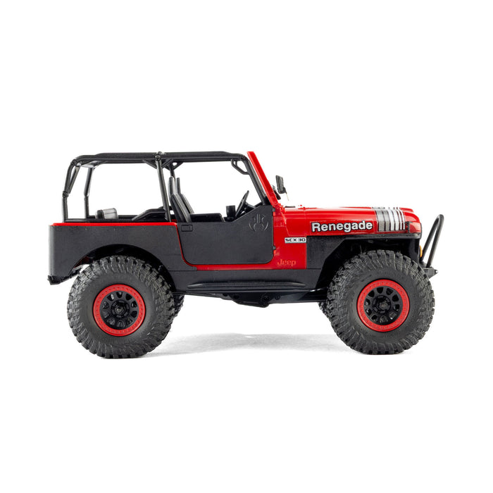 AXI-3273T1 Axial 1/30 SCX30 Jeep CJ-7 Renegade 4X4 RTR - Genright Red